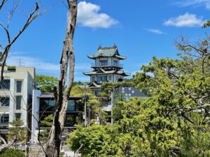 五大堂から望む松島城