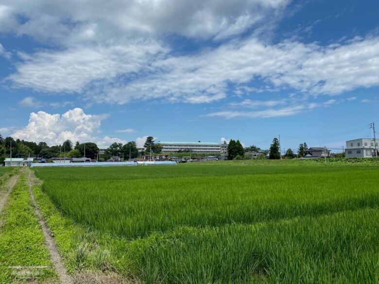 角田城跡 遠景