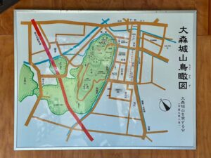 大森城山鳥瞰図