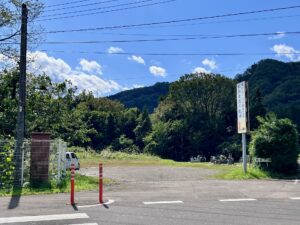 豊後館手前の西光寺跡